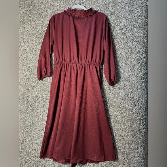 Croft & Barrow Ruffle Neck Dress SZ Medium NWOT - Picture 8 of 11